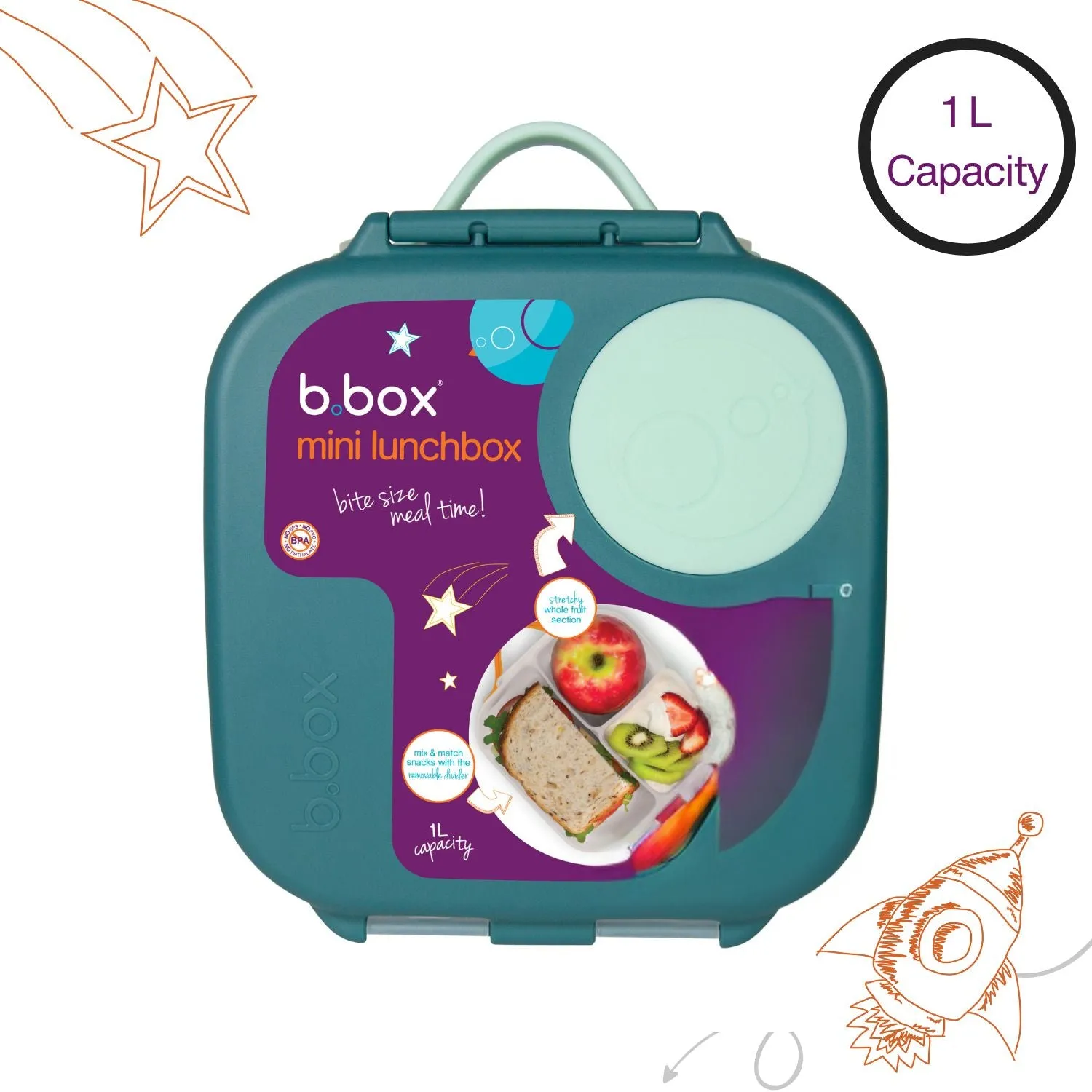 b.box Mini Lunch Box -Emerald Forest