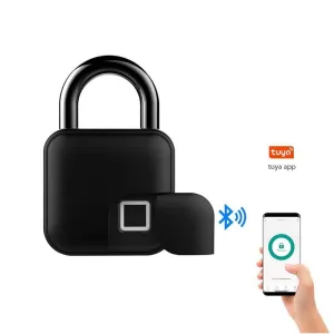Fingerprint Padlock Bluetooth Waterproof Smart Padlock  Anti-Theft