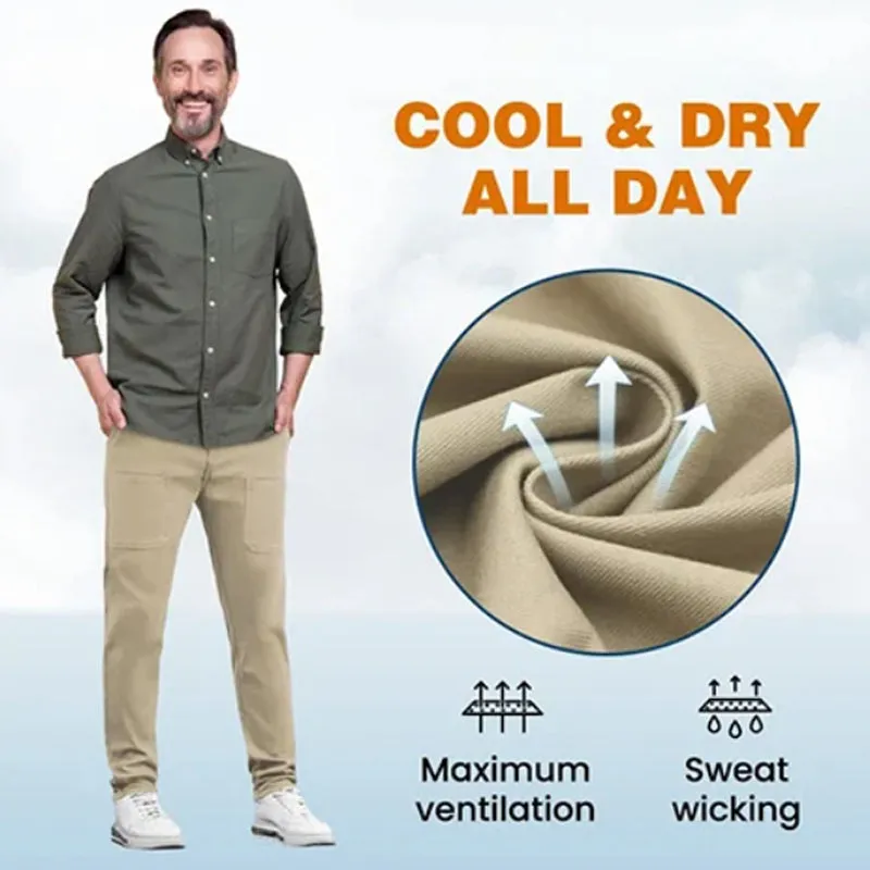 Heren Casual Medium & Lange Multi-Pocket Broek