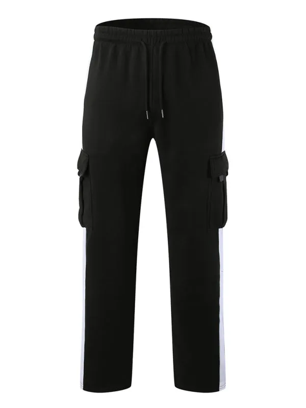 Men's Loose Multi-pocket Lanyard Pants