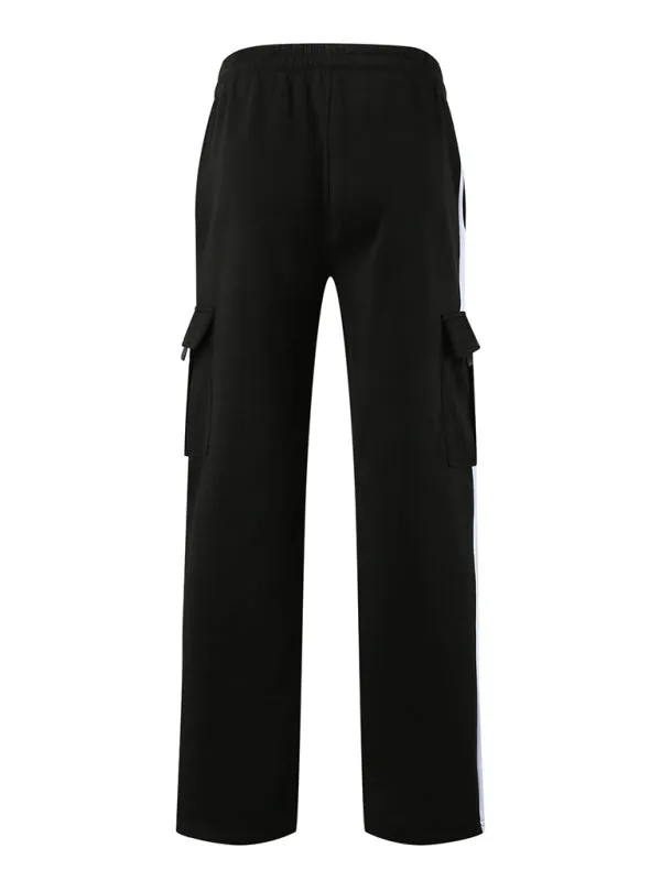 Men's Loose Multi-pocket Lanyard Pants