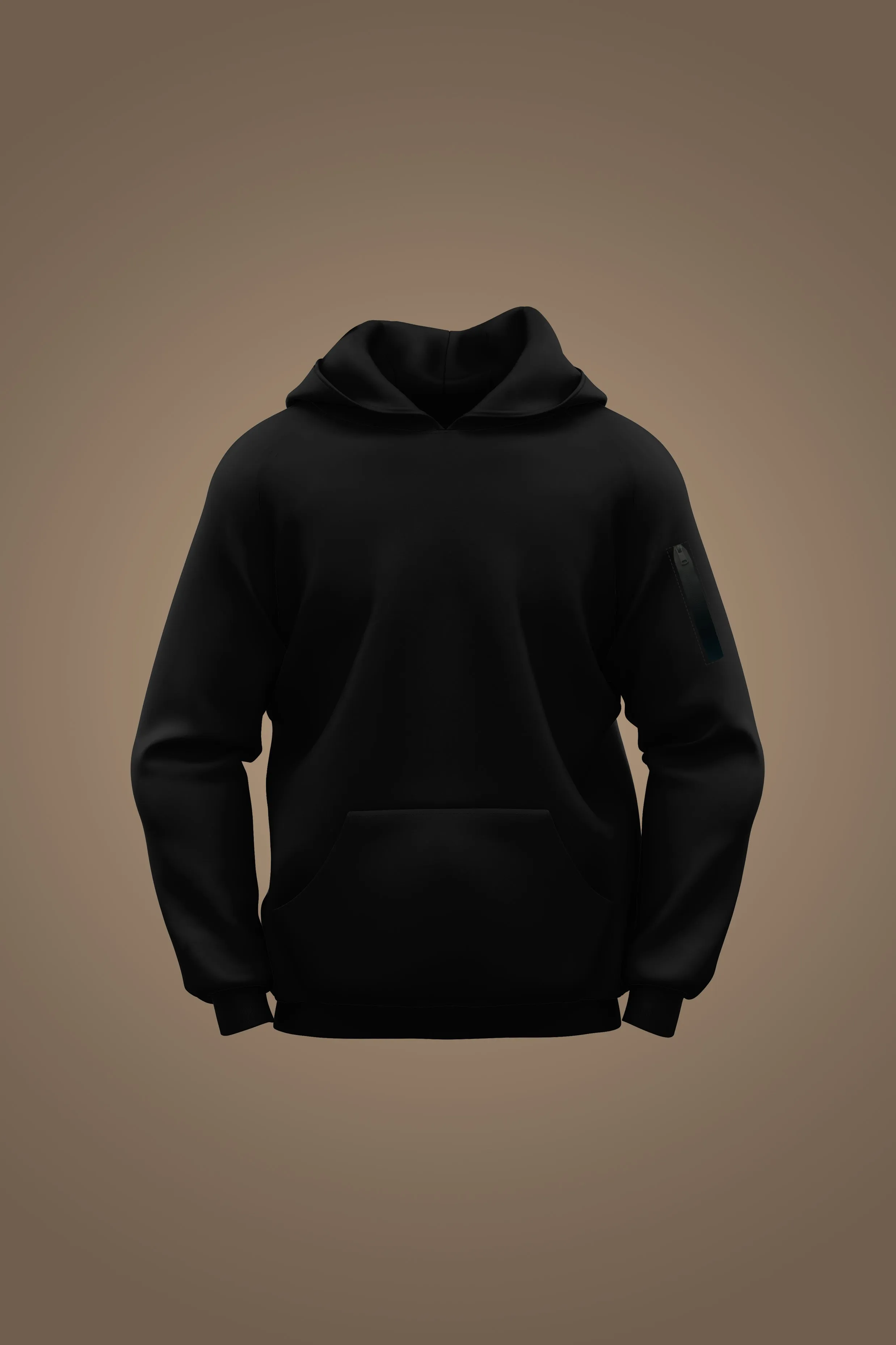 Premium French Terry Hoodie - Lite - Obsidian