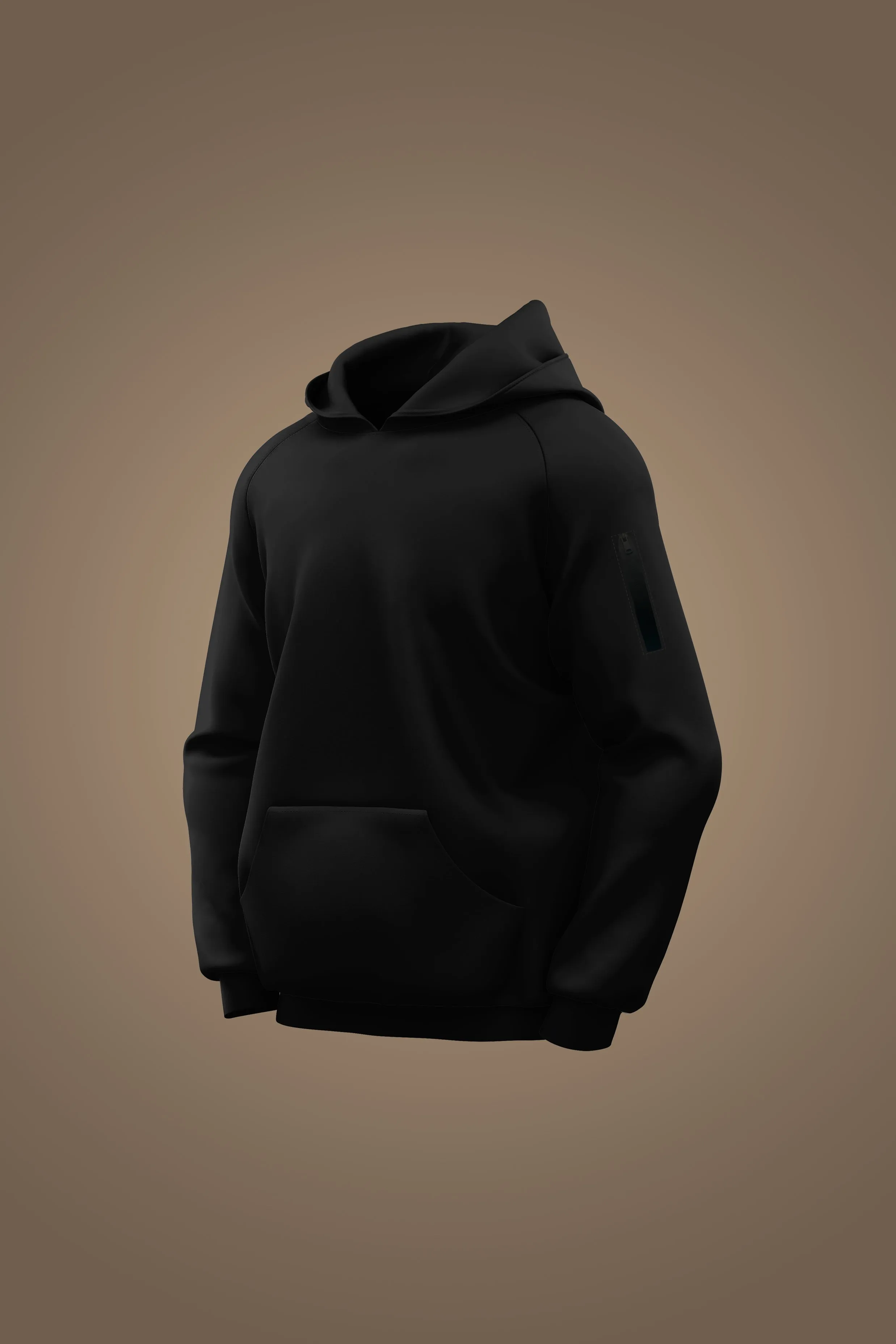 Premium French Terry Hoodie - Lite - Obsidian