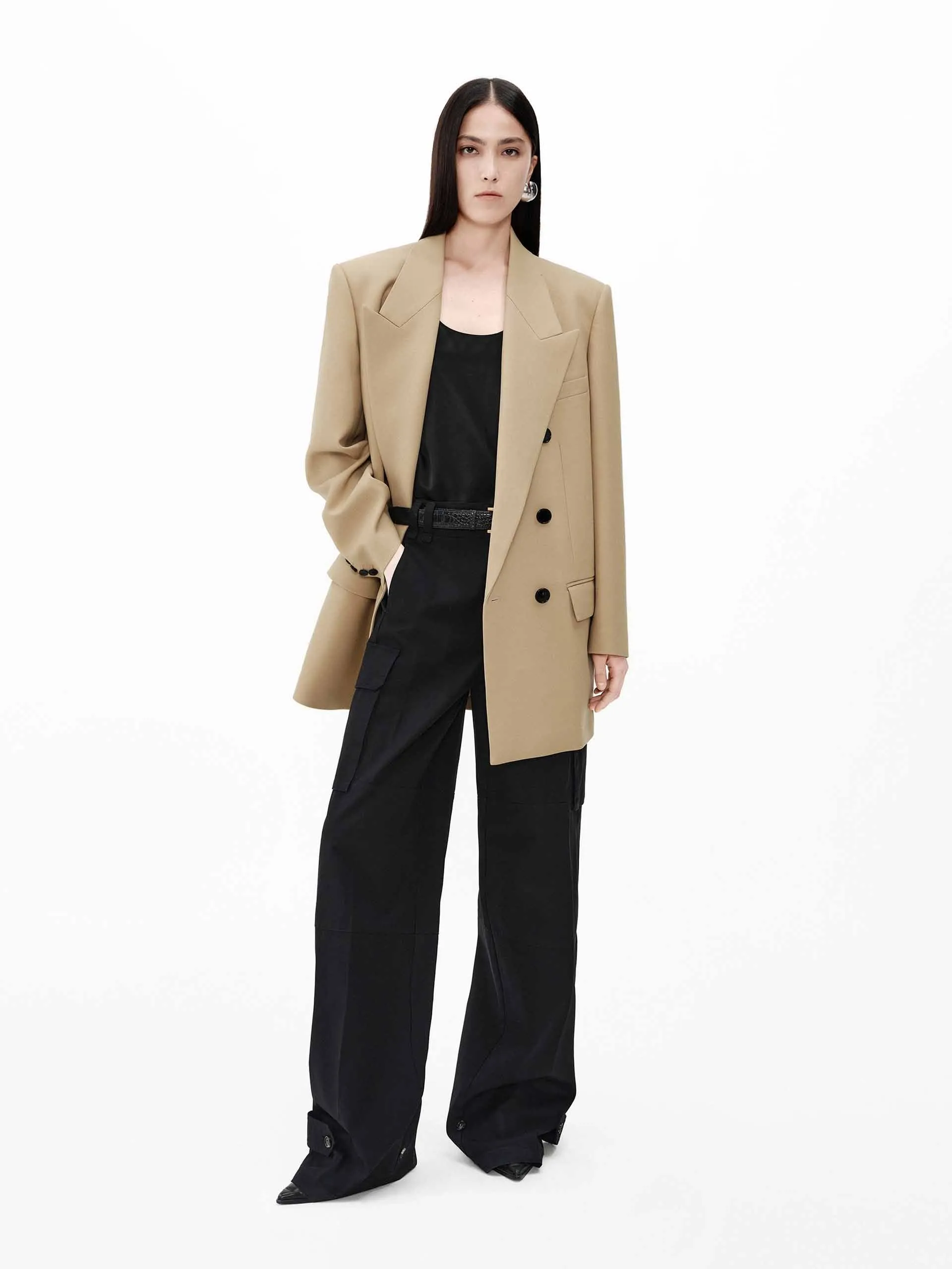 Relaxed Cotton Cargo Pants