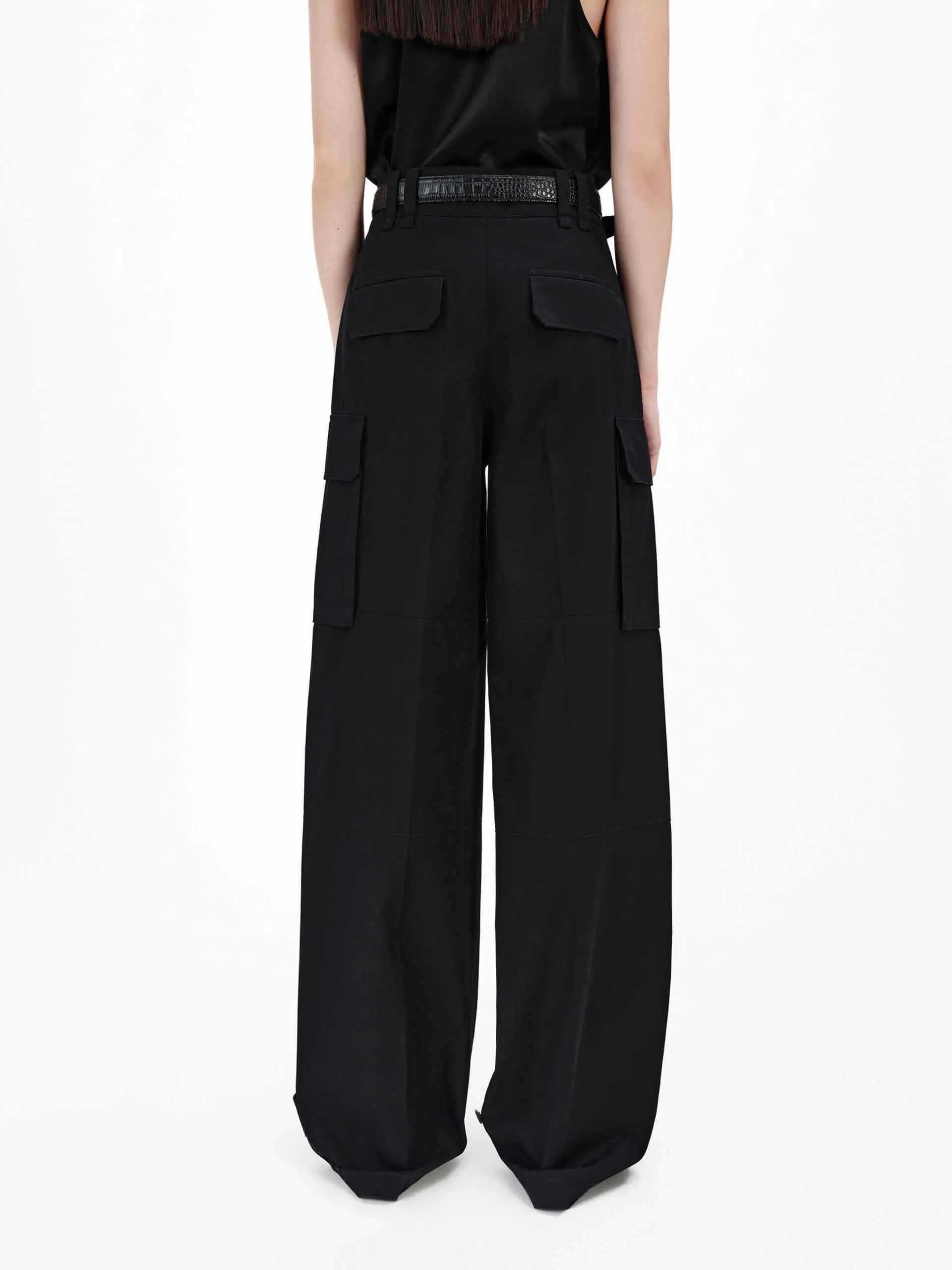Relaxed Cotton Cargo Pants
