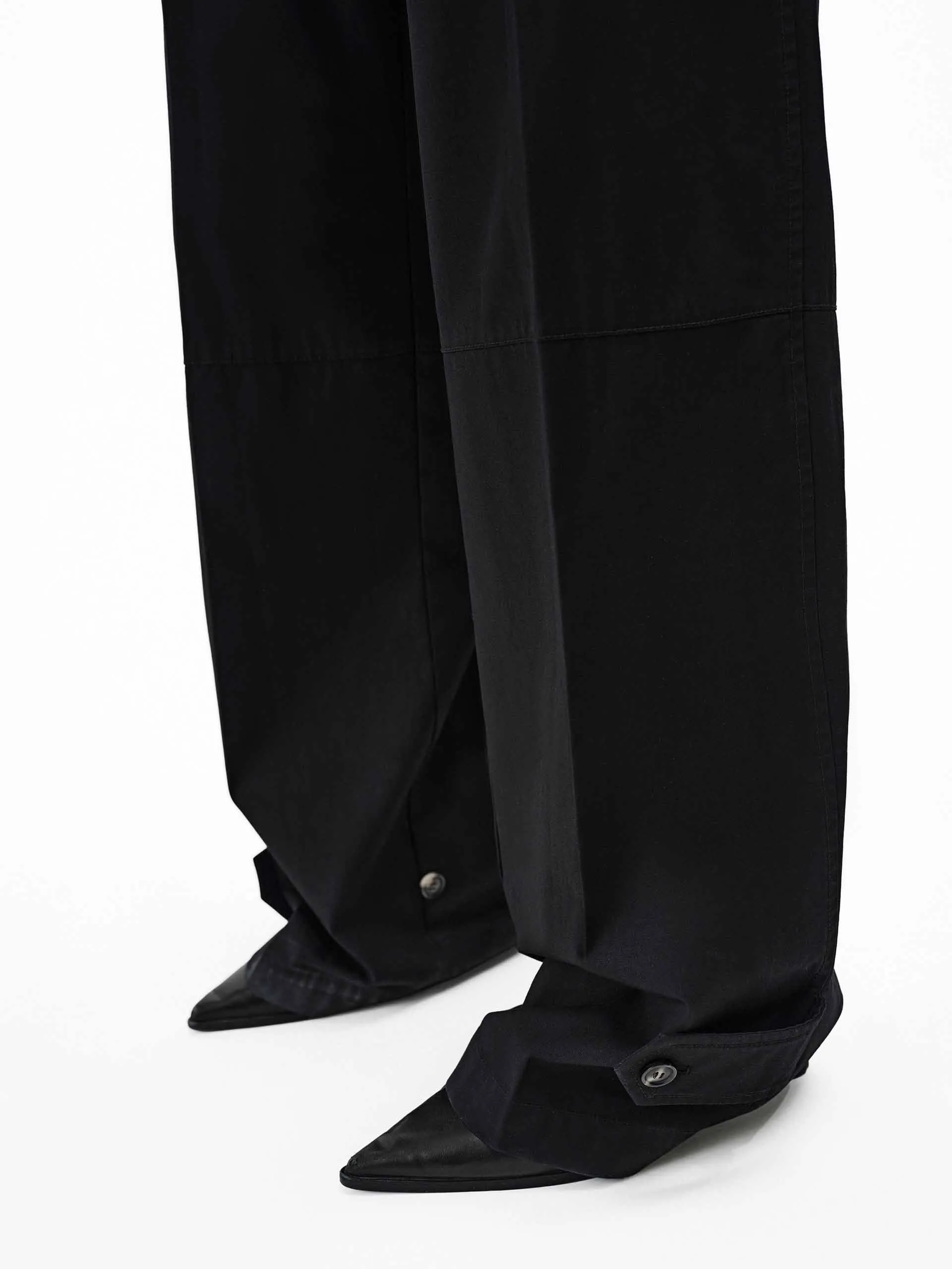 Relaxed Cotton Cargo Pants