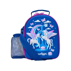 Smiggle Away Hard Top Lunch Box (Bag) With Strap, Navy Blue, 3Y 