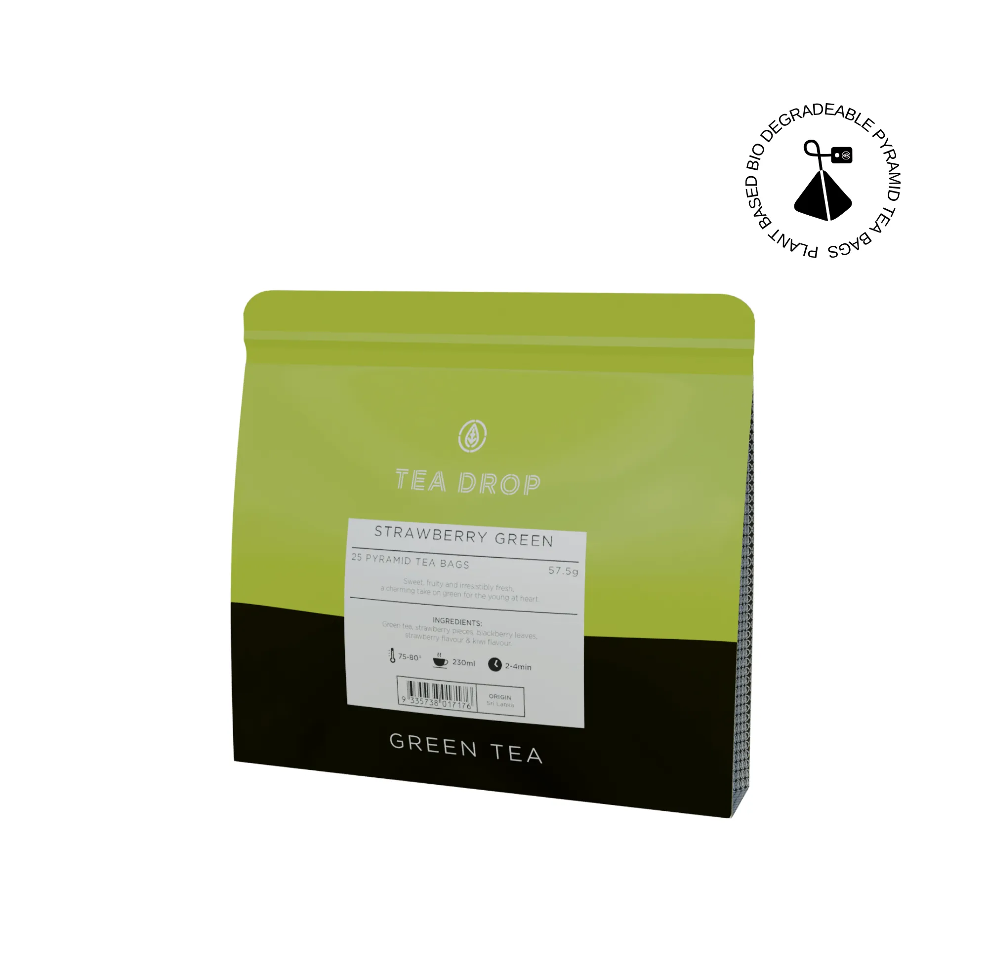 Strawberry Green Pyramid Tea Bags