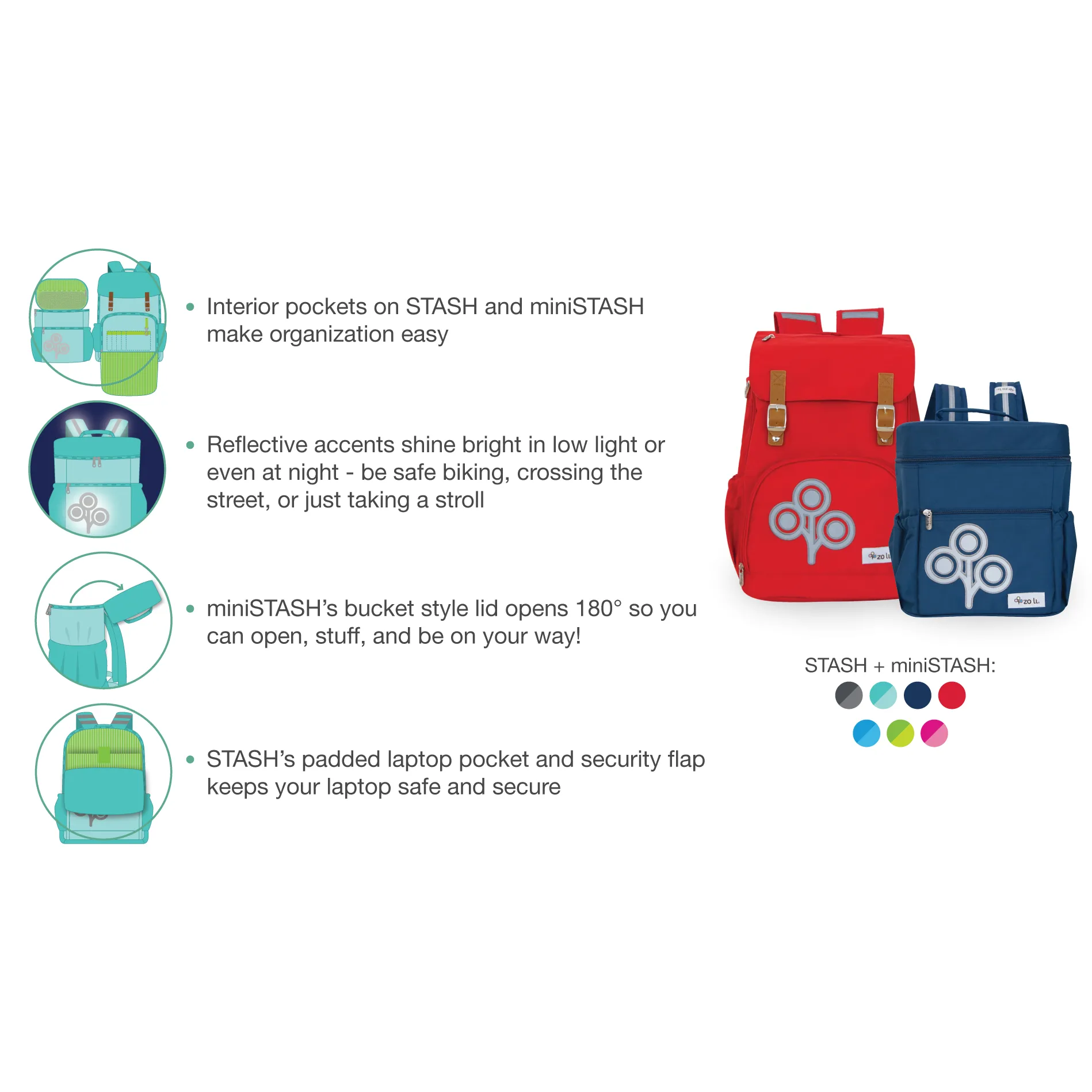 Zoli Ministash Backpack Red